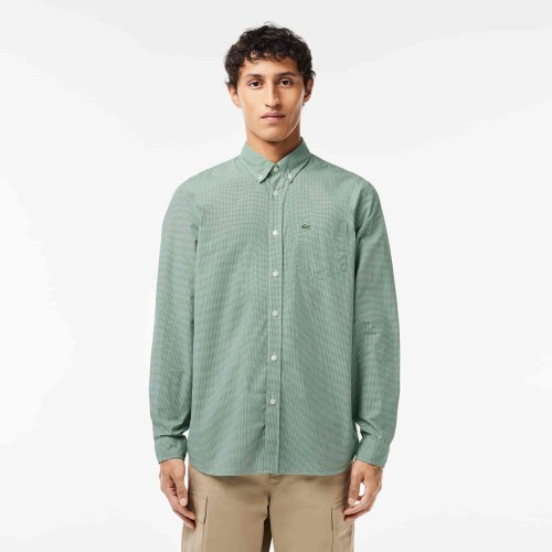 Lacoste Chemise regular fit vichy popeline