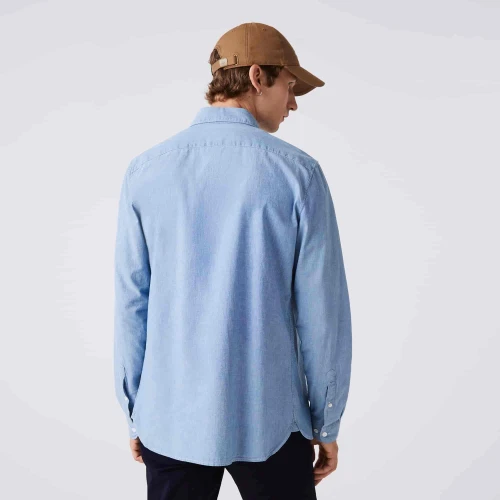 Lacoste Chemise slim fit en chambray de coton