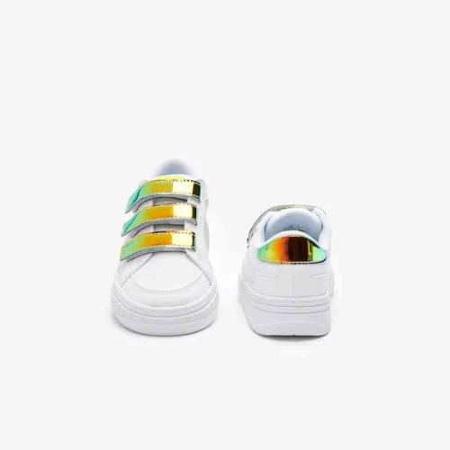Sneakers L001 junior Lacoste en synthétique color-block