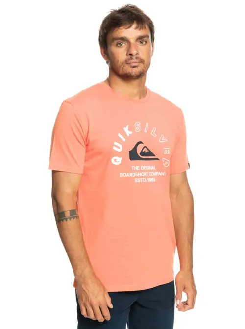 QUIKSILVER | T-Shirt Homme Orange MIXED SIGNALS