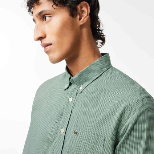 Lacoste Chemise regular fit vichy popeline