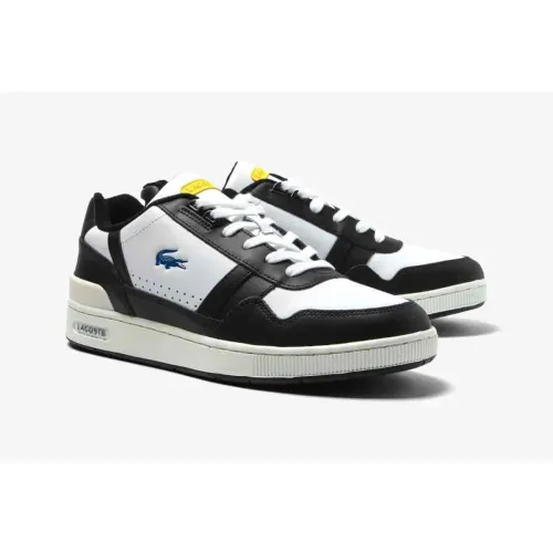 Sneakers T-Clip homme Lacoste en cuir tons contrastés