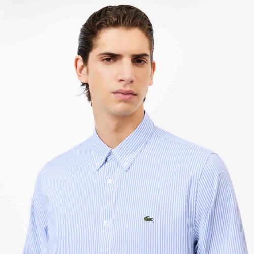 Lacoste Chemise regular fit coton rayée