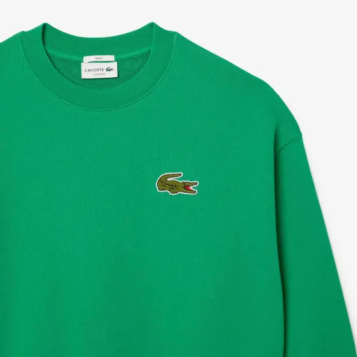 Lacoste Sweatshirt loose fit molleton avec badge