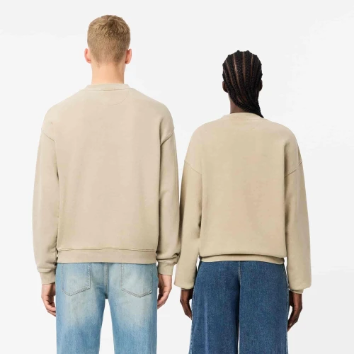 Lacoste Sweatshirt loose fit molleton effet délavé