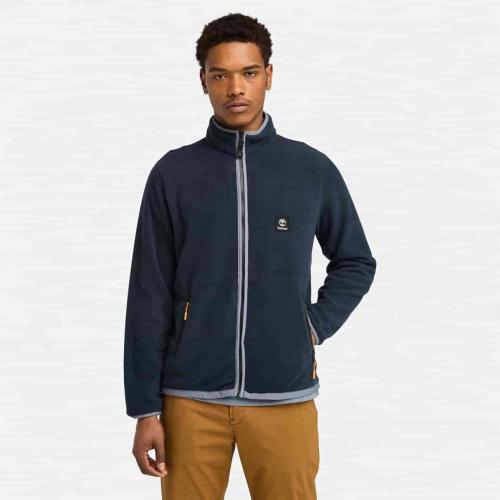 Timberland Polaire zippée pour homme en bleu foncé
