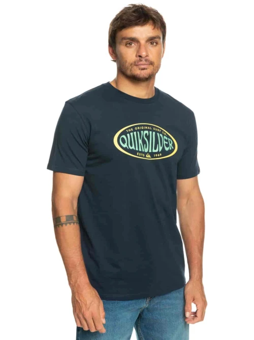 QUIKSILVER | T-Shirt Homme Bleu Nuit INCIRCLES