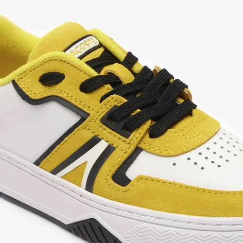 Lacoste Sneakers L001 femme en cuir enduit
