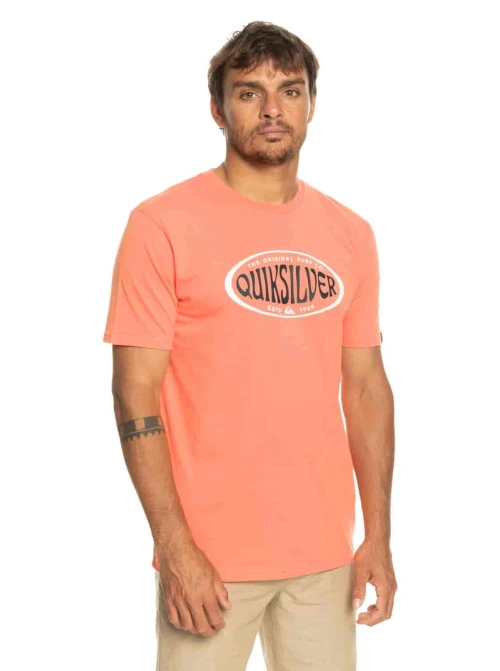 QUIKSILVER | T-Shirt Homme Orange INCIRCLES