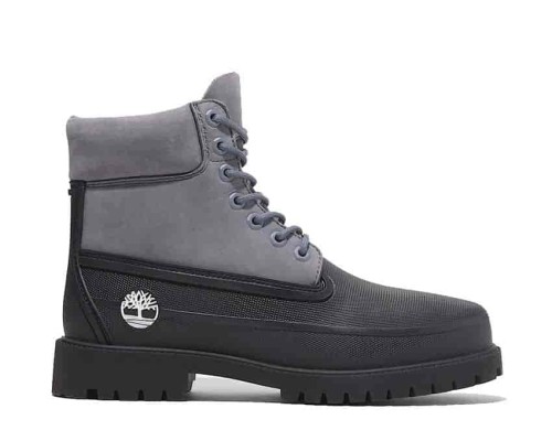 6-inch Boot imperméable à lacets Timberland® Heritage pour homme en noir/bleu