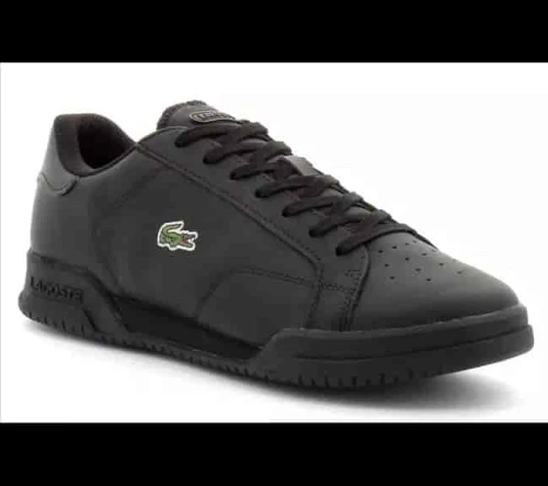 Lacoste Sneakers Twin Serve homme en cuir et matière synthétique