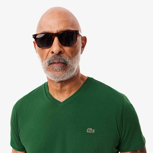 Lacoste T-shirt coton Pima léger col V
