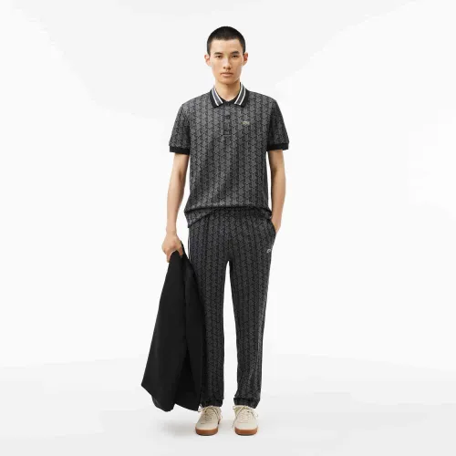 Lacoste Polo classic fit jacquard monogramme