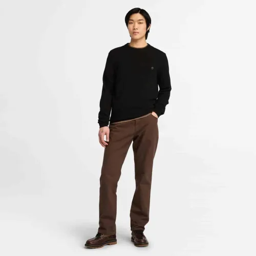 Timberland Pull à col rond en laine mérinos Cohas Brook pour homme en noir