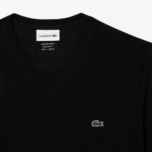 Lacoste T-shirt coton Pima léger col V