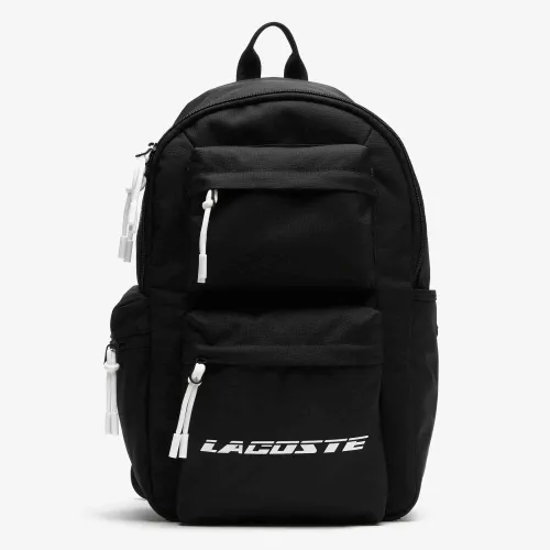 Sac à dos unisexe Lacoste avec inscriptions contrastées