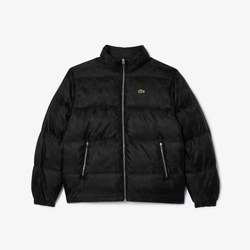 Lacoste Doudoune jacquard monogramme déperlante
