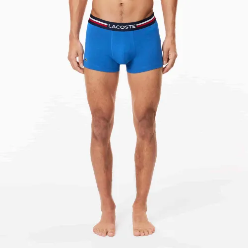 Lacoste Lot de 3 boxers courts ceinture tricolore