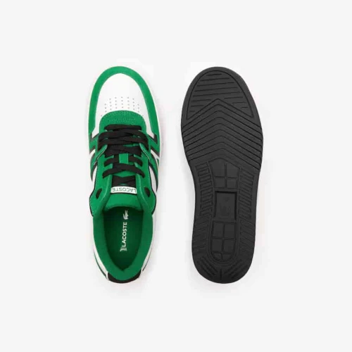 Lacoste Sneakers L001 homme en cuir enduit