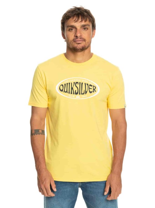 QUIKSILVER | T-Shirt Homme Jaune INCIRCLES
