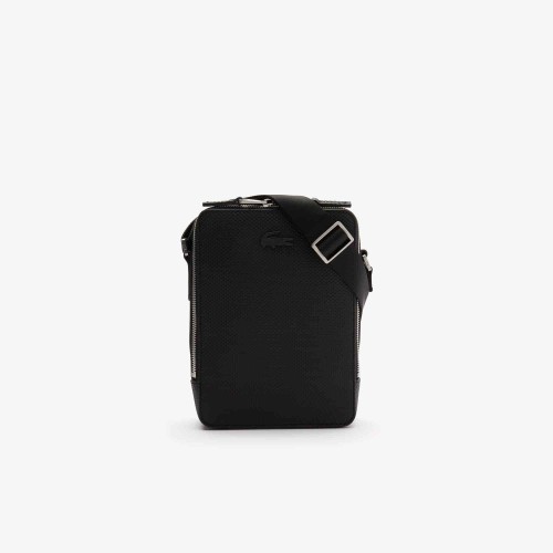 Lacoste Sac à bandoulière Chantaco en cuir piqué