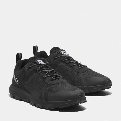 Timberland Basket basse imperméable à lacets Winsor pour homme en noir