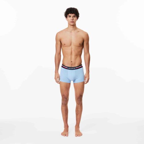 Lacoste Lot de 3 boxers courts ceinture tricolore