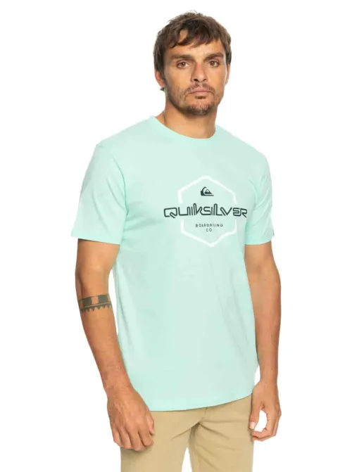 QUIKSILVER | T-shirt Homme Bleu Vert PASS THE PRIDE