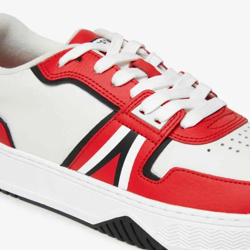 Sneakers L001 homme Lacoste en cuir tons contrastés