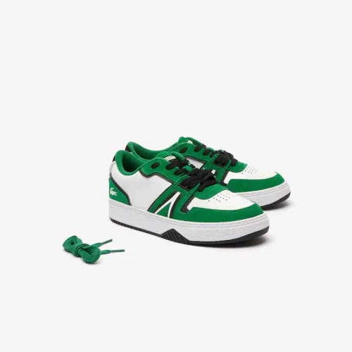 Lacoste Sneakers L001 homme en cuir enduit