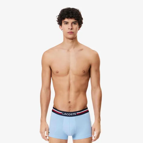 Lacoste Lot de 3 boxers courts ceinture tricolore