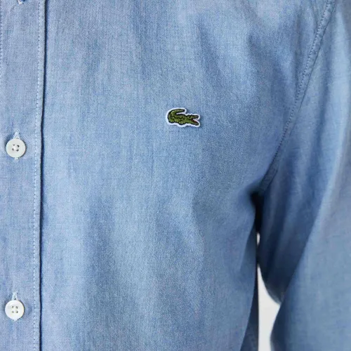 Lacoste Chemise slim fit en chambray de coton