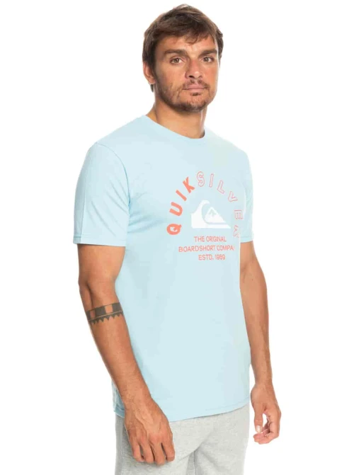 QUIKSILVER | T-Shirt Homme Bleu Ciel MIXED SIGNALS