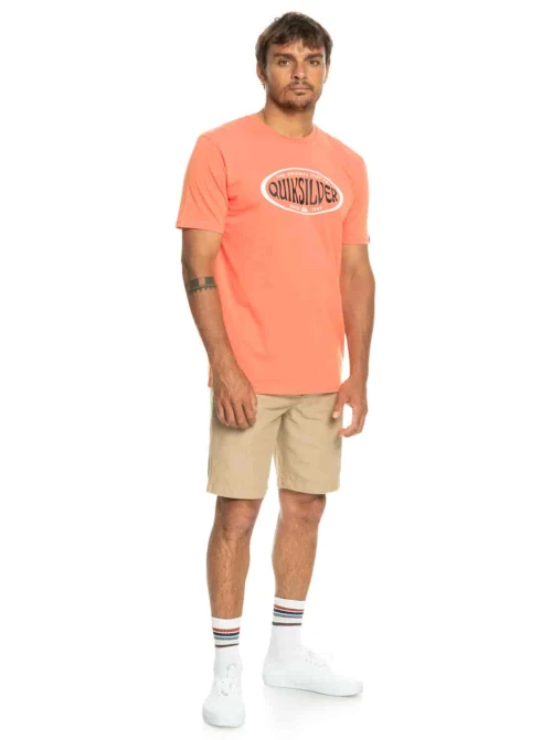 QUIKSILVER | T-Shirt Homme Orange INCIRCLES