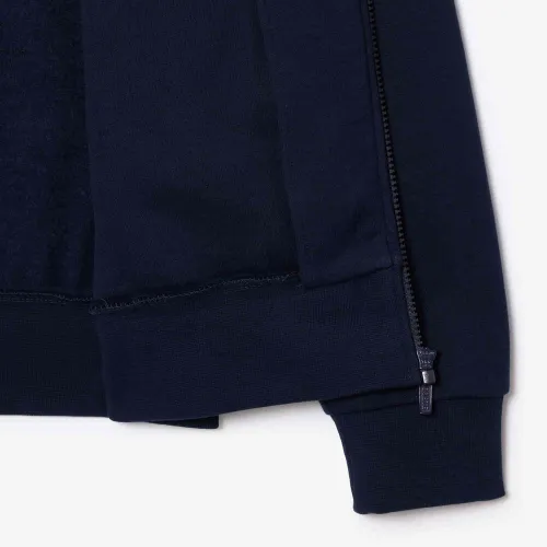 Lacoste Sweatshirt zippé molleton col montant