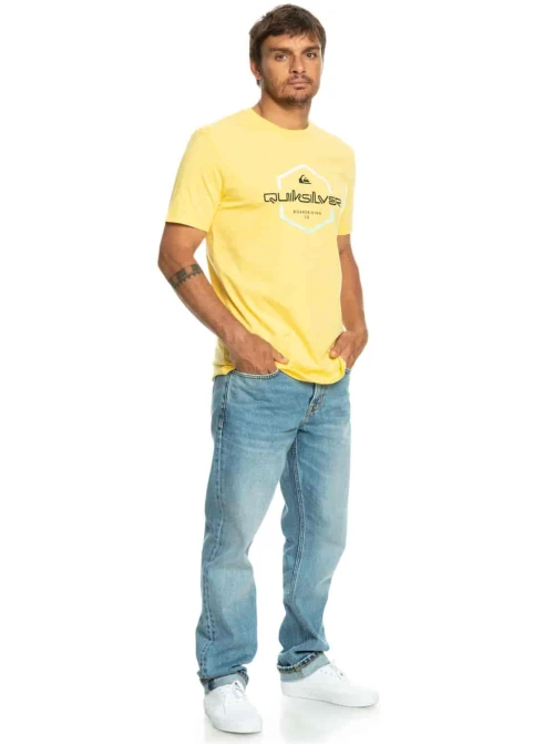 QUIKSILVER | T-shirt Homme Jaune PASS THE PRIDE