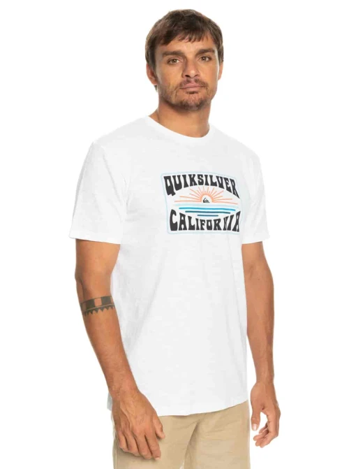 QUIKSILVER | T-Shirt Homme Blanc CALIFORNIA DREAM