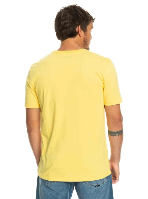 QUIKSILVER | T-Shirt Homme Jaune INCIRCLES