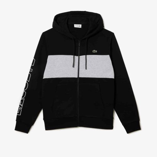 Lacoste Sweatshirt zippé à capuche color-block