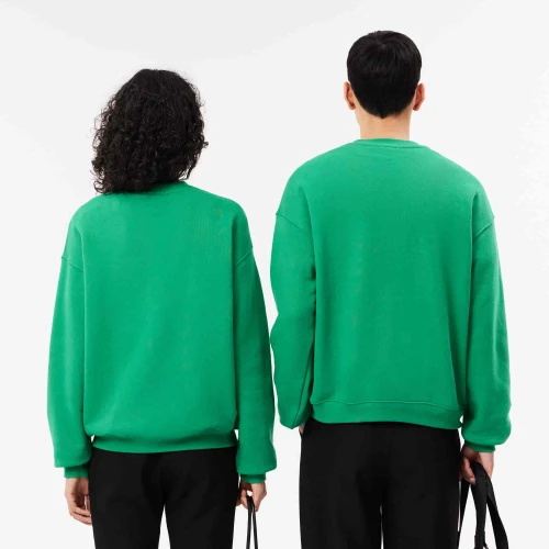 Lacoste Sweatshirt loose fit molleton avec badge