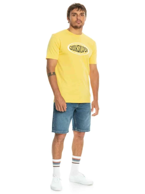 QUIKSILVER | T-Shirt Homme Jaune INCIRCLES