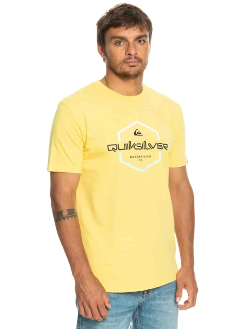 QUIKSILVER | T-shirt Homme Jaune PASS THE PRIDE