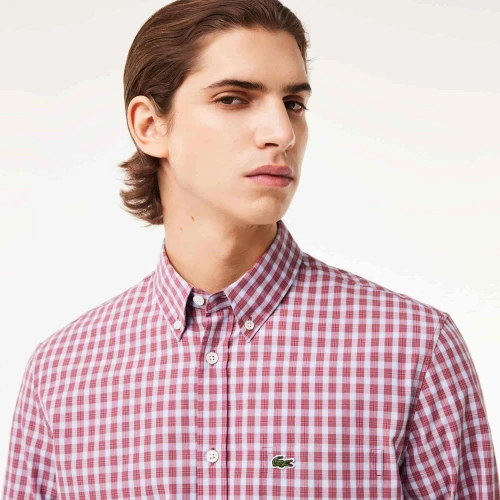 Lacoste Chemise regular fit à carreaux popeline