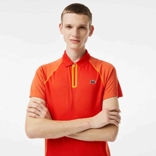 Lacoste Polo homme Tennis en piqué ultra-dry de polyester recyclé
