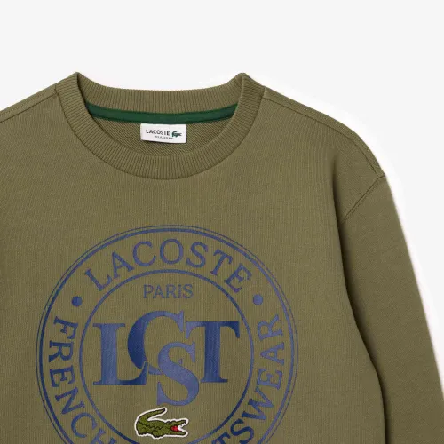 Lacoste Sweatshirt col rond imprimé
