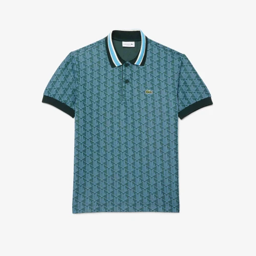 Lacoste Polo classic fit jacquard monogramme
