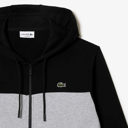 Lacoste Sweatshirt zippé à capuche color-block