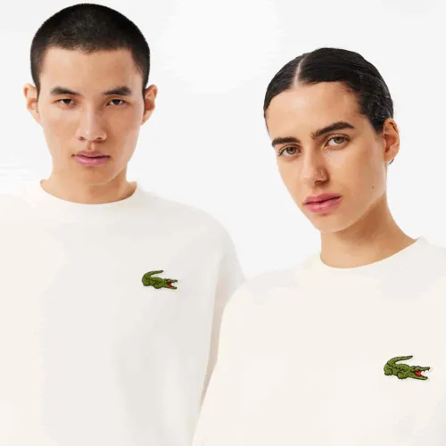Lacoste Sweatshirt loose fit molleton avec badge