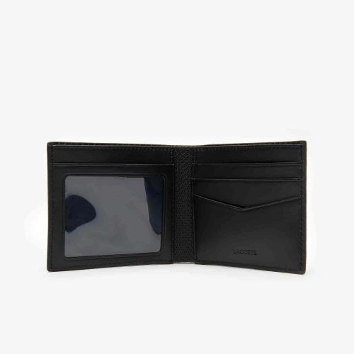 Lacoste Portefeuille Chantaco en cuir piqué uni 3 cartes