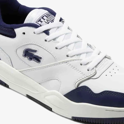 Lacoste Sneakers Lineshot homme en cuir avec col en mesh